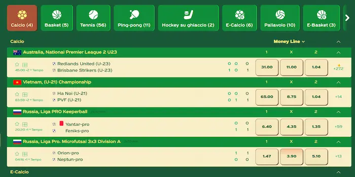 Greenluck Casino Italia sport-live